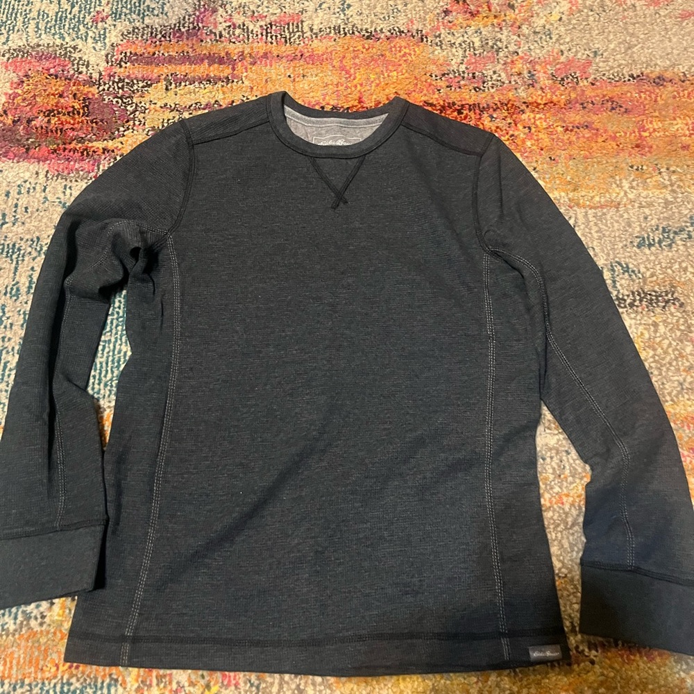 Eddie Bauer Dark Gray Crew Neck sweatshirt